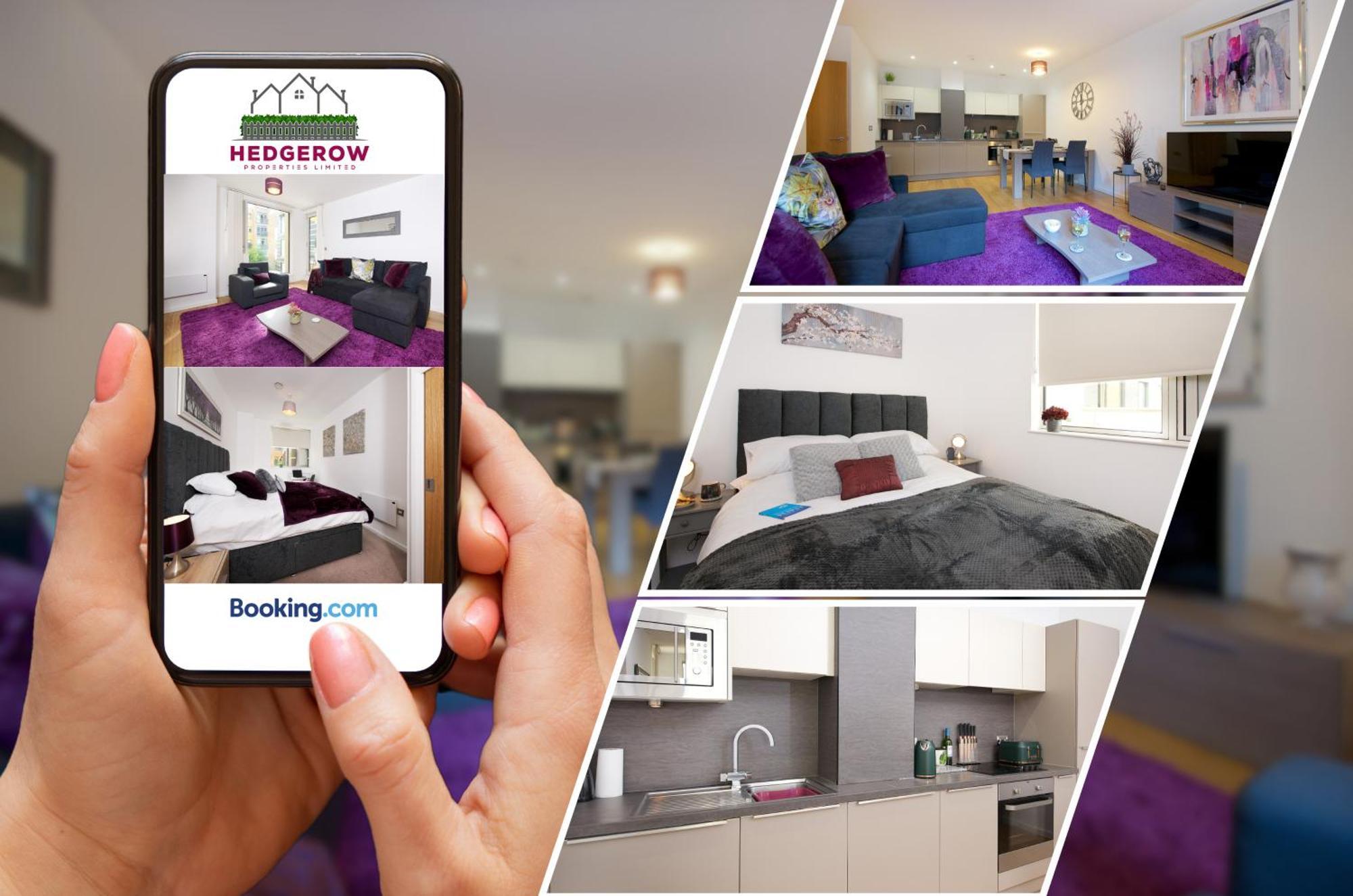 Premium Deals On Modern 2 -Bed 2-Bath Central City 122 High Street Flat For Movers & Pros By Hedgerow Manchester Exteriör bild
